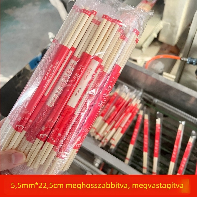 Egyszer használatos bambusz evőpálcikák, egyedi csomagolásban, élelmiszer-biztonságos, éttermeknek, házhozszállításra és otthoni használatra, 50 pár