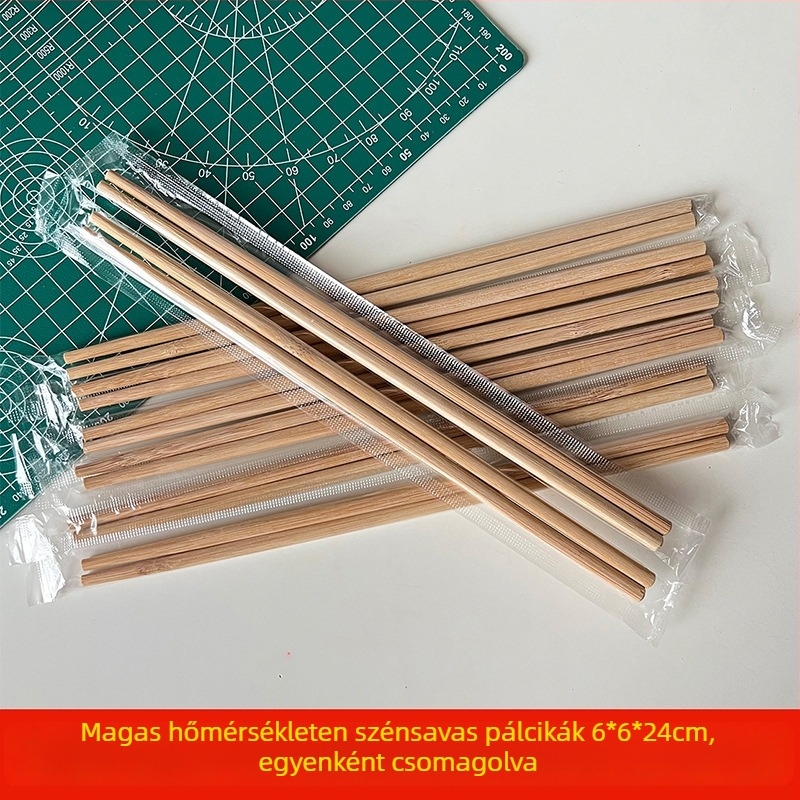 Egyszer használatos bambusz evőpálcikák, egyedi csomagolásban, élelmiszer-biztonságos, éttermeknek, házhozszállításra és otthoni használatra, 50 pár