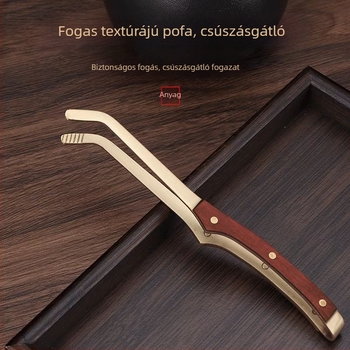 Háromrészes teklipsz készlet Kung-Fu tea ceremóniához - fa teklipszek, teacsipesz, kefék és vízkaparók