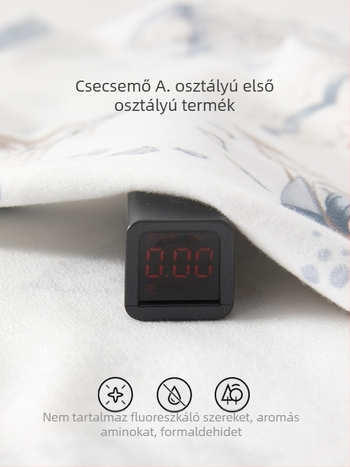 Újszülött pamut hosszú ujjú romper, 100% pamut, uniszex, tavasz–ősz