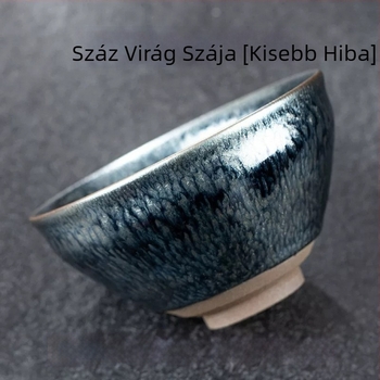 Enyhén hibás Jian Zhan teáscsésze, kézzel készített, eredeti ásványi mázzal