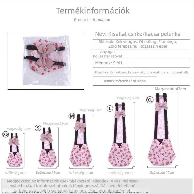 Nagy méretű madárürülék-zacskók, csirke-, fácán- és kacsa pelusok, valamint vizeletbetétek