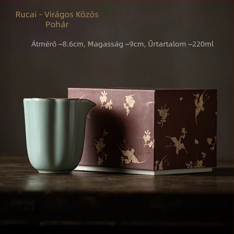 Kerámia tea ceremónia kiegészítők: teát elválasztó fogantyúval és szervírozócsésze otthoni használatra