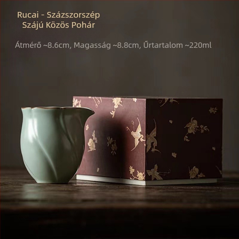 Kerámia tea ceremónia kiegészítők: teát elválasztó fogantyúval és szervírozócsésze otthoni használatra