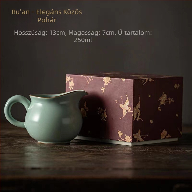 Kerámia tea ceremónia kiegészítők: teát elválasztó fogantyúval és szervírozócsésze otthoni használatra