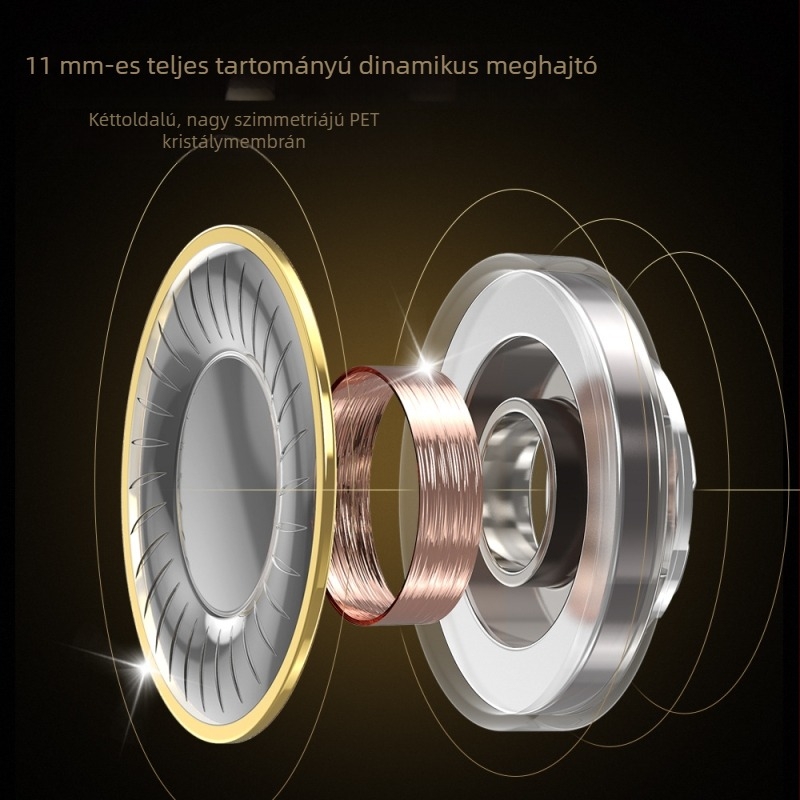 X4Pro sportos, vezetékes fülhallgató, 3,5 mm-es csatlakozó, hátul tekeredő kábel, mikrofon, 11 mm hangszóró, 16 Ω