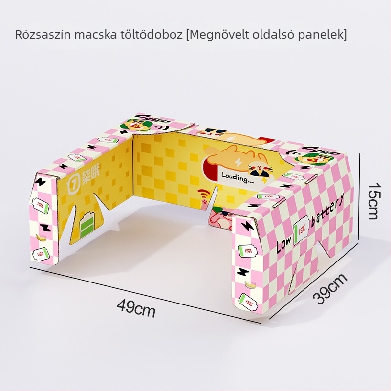 Hordozható egyszer használatos macskaalomtálca, vízálló, nagy méretű, utazáshoz és autóban használható, egymásra rakható