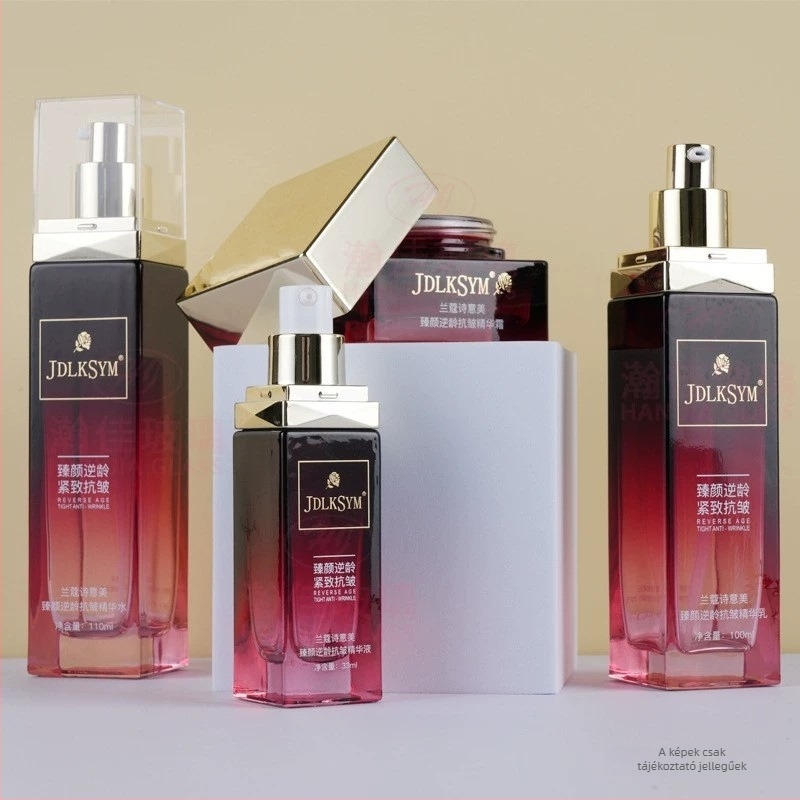 Kozmetikai üvegkészlet, 30 g és 50 g pumpával – bőrápoláshoz (krém, lotion, esszencia)