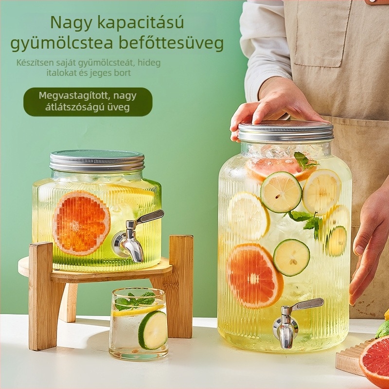 Okins üvegből készült hideg víz kancsó, nagy kapacitás, otthoni használatra, modern minimalista dizájn