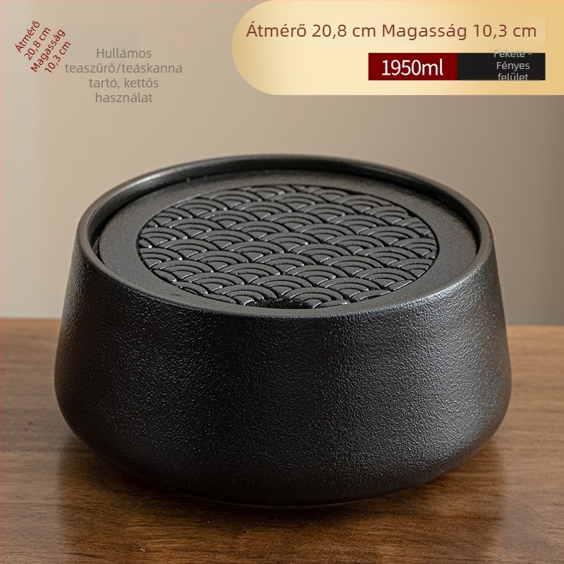 Minzheng Kerámiás tea mosó készlet Gongfu teaceremóniához — tea üledék tartály, víztartály, szennyvíz vödör, teáscsésze mosó tartály