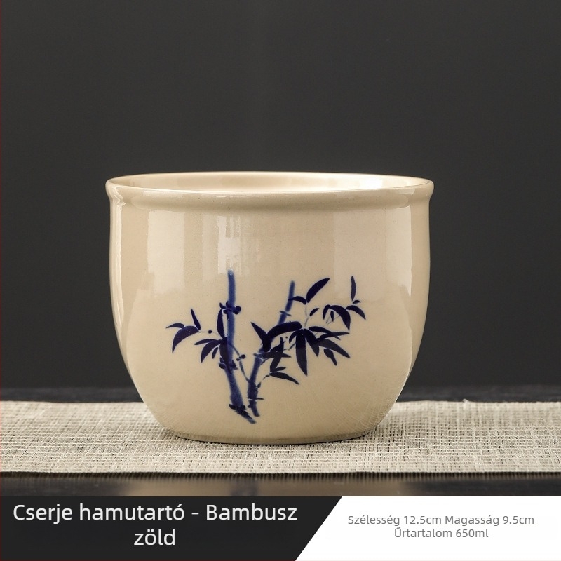 Kerámia teamosóedény Gongfu tea ceremóniához, vízmedencével és hulladékvíz tartállyal