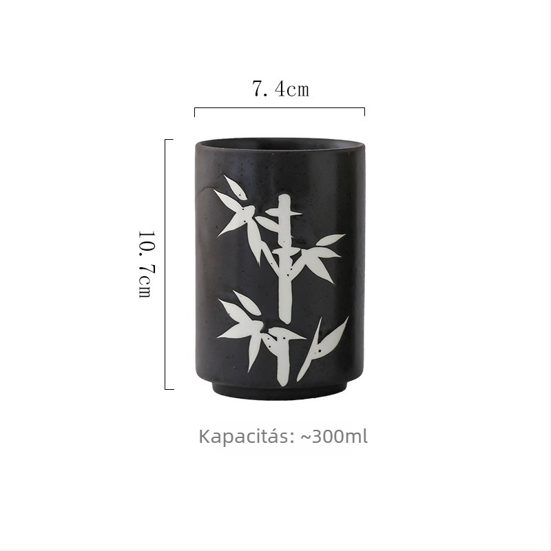 Japán stílusú porcelán teáscsésze, sushi csésze, retro kis teáscsésze, irodai teáscsésze, leveses pohár