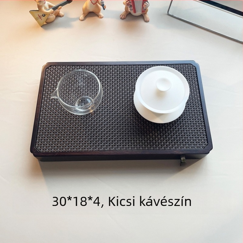 Minimalista és stílusos teás tálca otthoni használatra víz tároló funkcióval Wen Ding teás tálca [Mountain Mist]