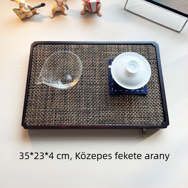 Minimalista és stílusos teás tálca otthoni használatra víz tároló funkcióval Wen Ding teás tálca [Mountain Mist]
