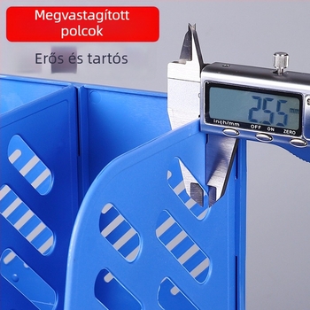 Négyoszlopos műanyag irattartó állvány