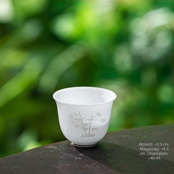 Kínai stílusú porcelán teáscsésze arany díszítéssel, otthoni használatra, tea kóstolására