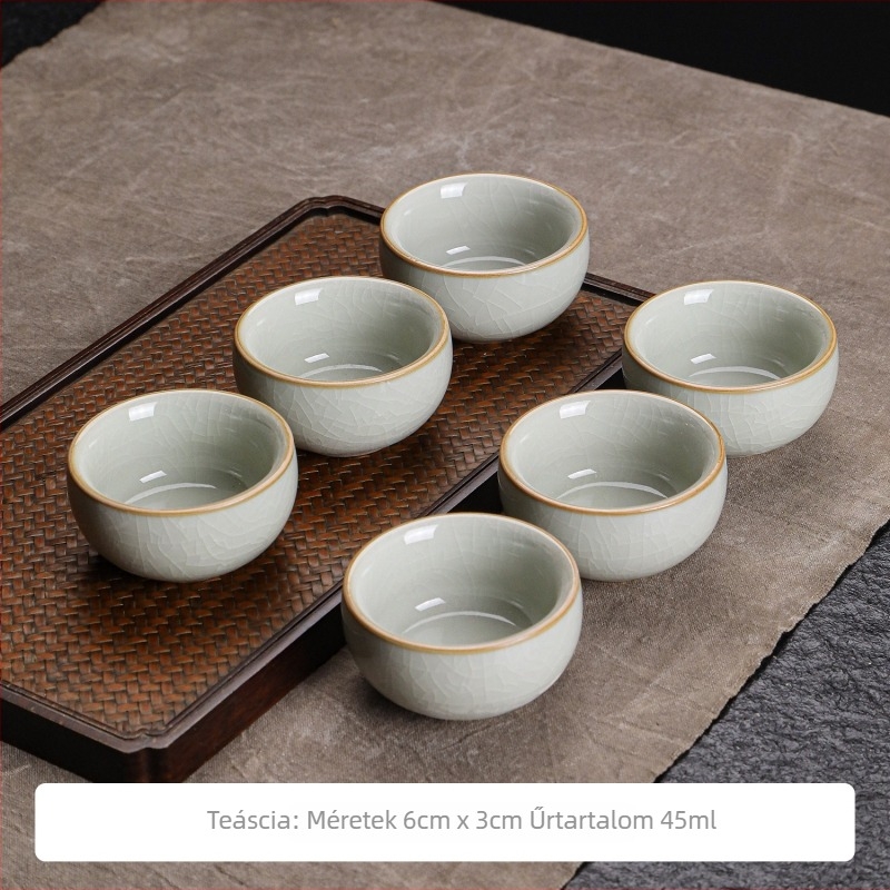 Porcelán teás készlet otthoni és irodai használatra – Kung Fu teáscsészék, teaceremónia és tea művészete, kis teáscsészék
