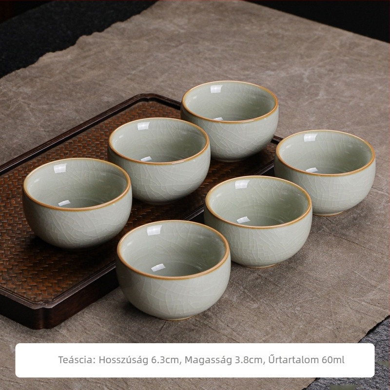 Porcelán teás készlet otthoni és irodai használatra – Kung Fu teáscsészék, teaceremónia és tea művészete, kis teáscsészék