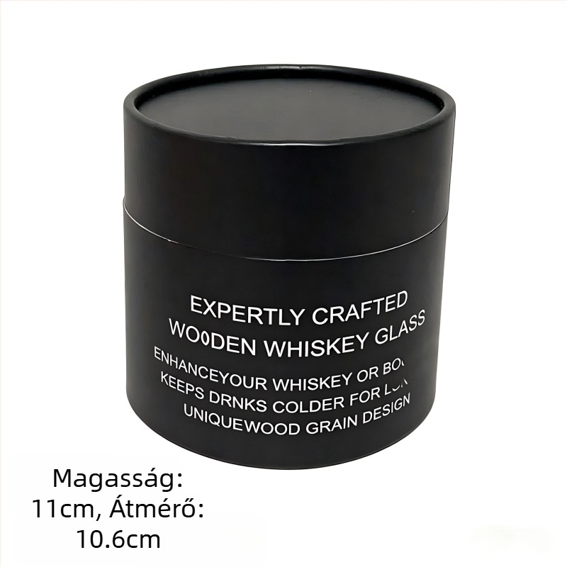 Gravírozott fa whiskey pohár, fa teáskészlet és kávés bögre – kézzel készített italos edények