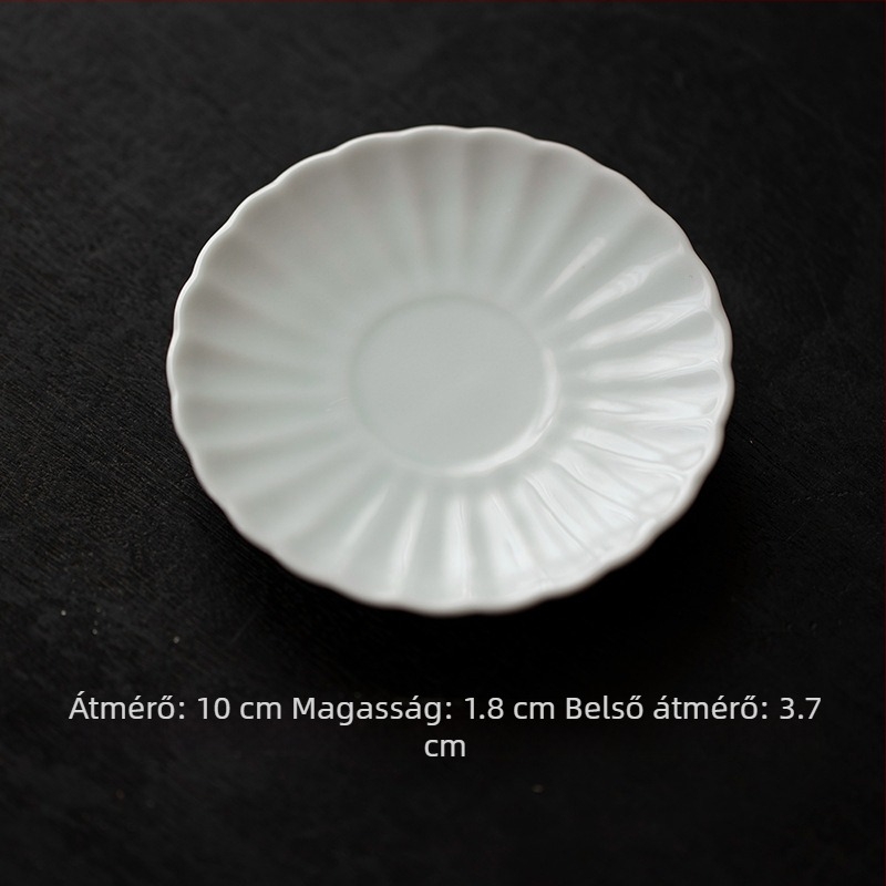Porcelán virágos teáscsésze alátét, kerámia hőszigetelő tea ceremóniás kiegészítő