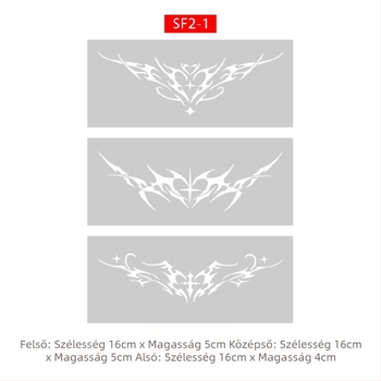 Szukkubusz üreges sablonnal, megnövelt permetezett tetoválás album — pillangó, szív, bőrhibák eltakarítása; kulcscsont, alsó hát, alsó has; uniszex