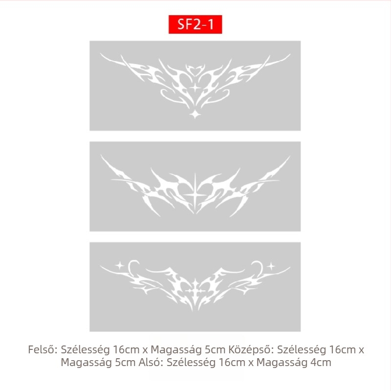 Szukkubusz üreges sablonnal, megnövelt permetezett tetoválás album — pillangó, szív, bőrhibák eltakarítása; kulcscsont, alsó hát, alsó has; uniszex