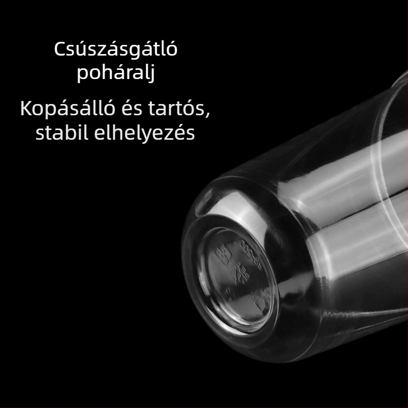 Egyszer használatos PET pohár tej-tea italhoz, U-formájú pohár, 90 mm átmérő