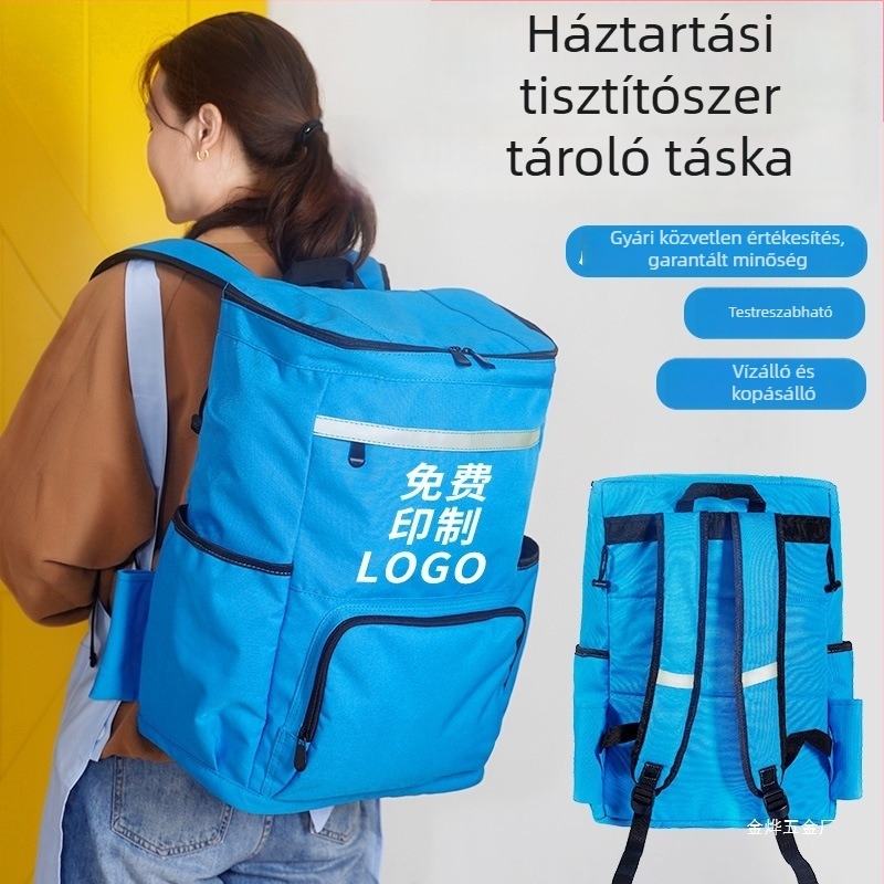 Anxinjie Otthoni tisztítóeszköz-készlet – vízálló tároló hátizsák, nagy kapacitású