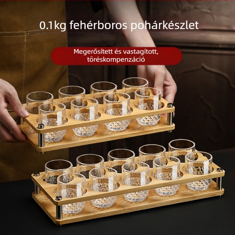 Luxus likőr pohár készlet, kiváló minőségű üveg, háztartási használatra, 100 ml