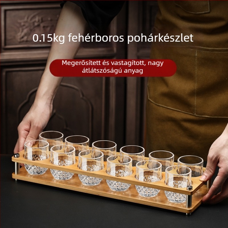 Luxus likőr pohár készlet, kiváló minőségű üveg, háztartási használatra, 100 ml
