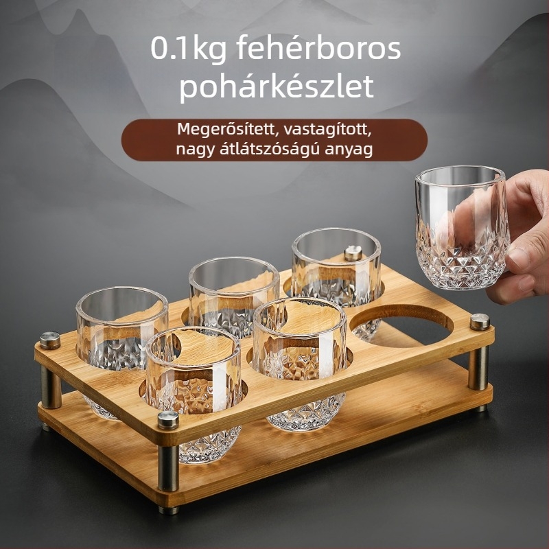 Luxus likőr pohár készlet, kiváló minőségű üveg, háztartási használatra, 100 ml