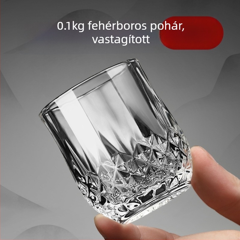 Luxus likőr pohár készlet, kiváló minőségű üveg, háztartási használatra, 100 ml