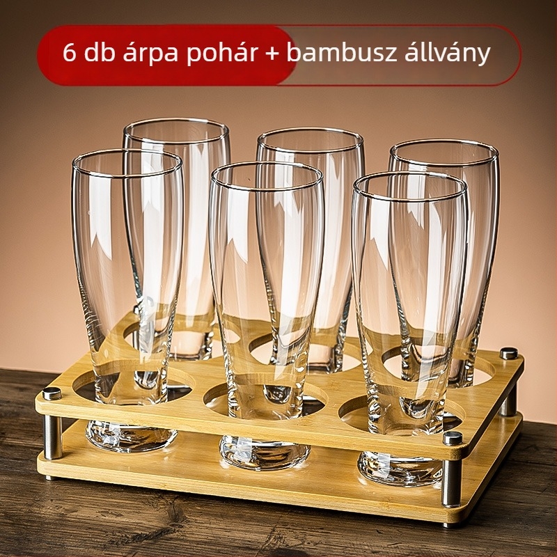 Otthoni sörös pohárkészlet, vastagabb kivitelű kézműves sörökhöz, divatos csapolt sör poharak, prémium, könnyed luxus dizájn