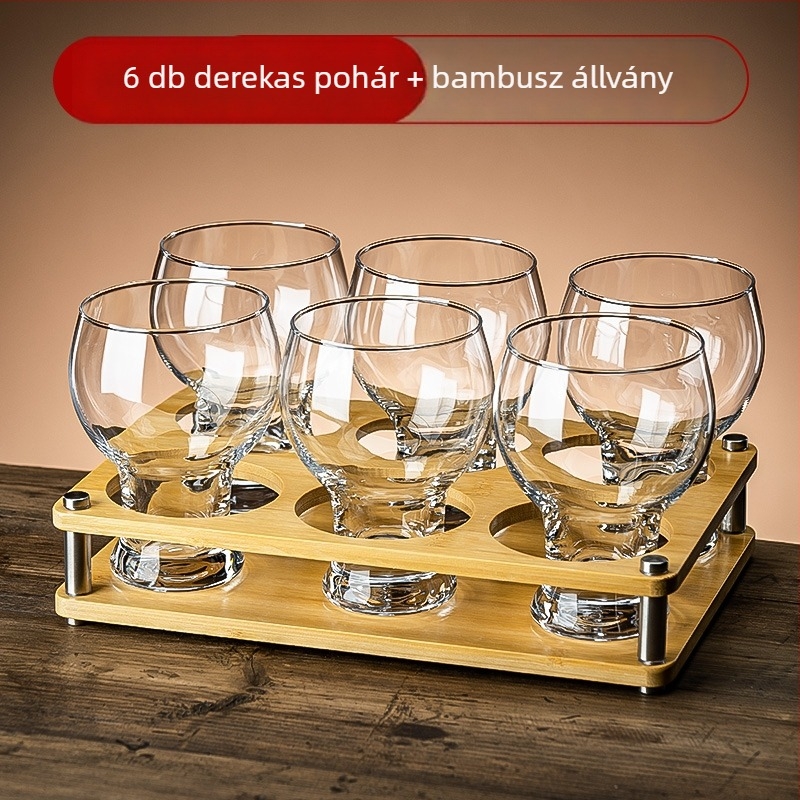 Otthoni sörös pohárkészlet, vastagabb kivitelű kézműves sörökhöz, divatos csapolt sör poharak, prémium, könnyed luxus dizájn