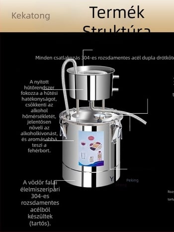 Kompakt otthoni desztilláló – kis méretű desztillációs berendezés