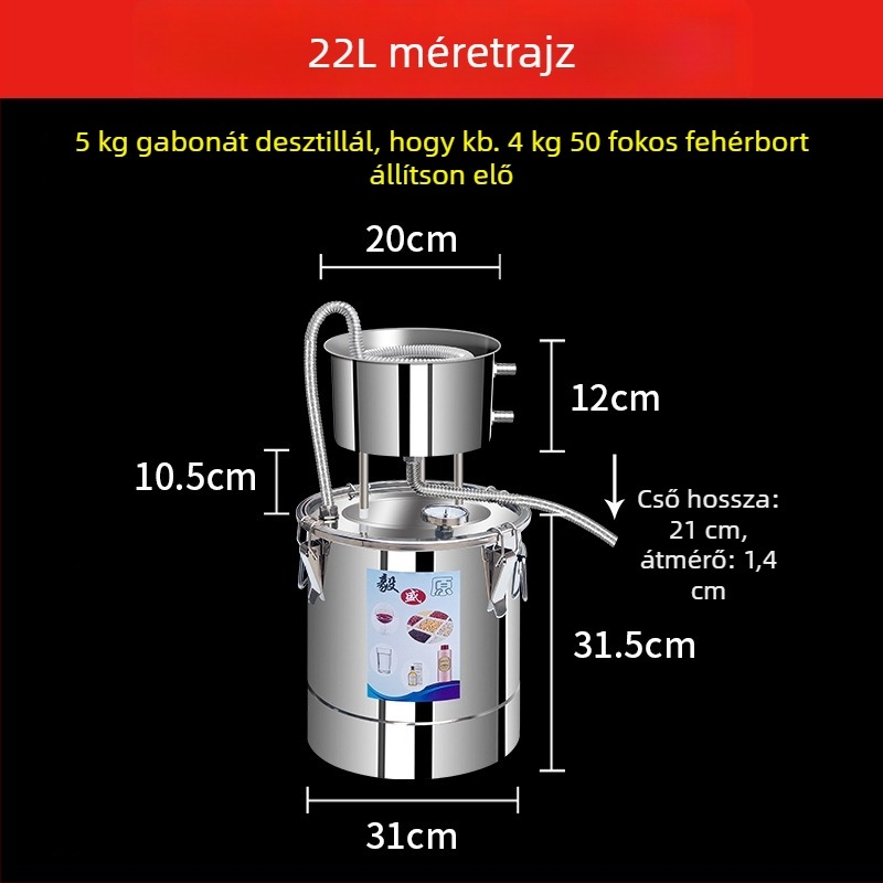 Kompakt otthoni desztilláló – kis méretű desztillációs berendezés