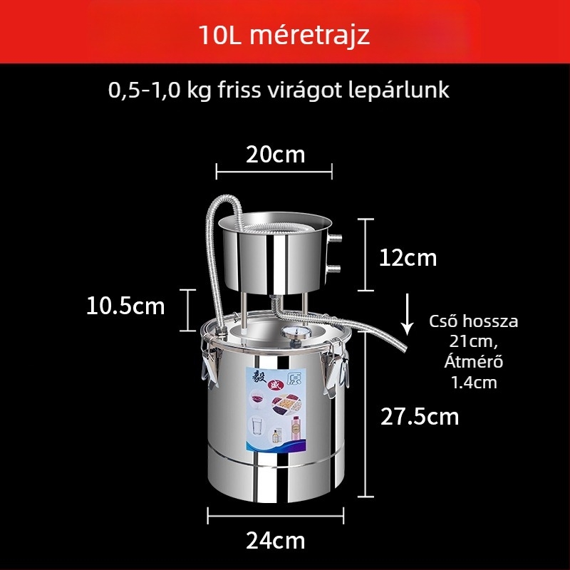 Kompakt otthoni desztilláló – kis méretű desztillációs berendezés