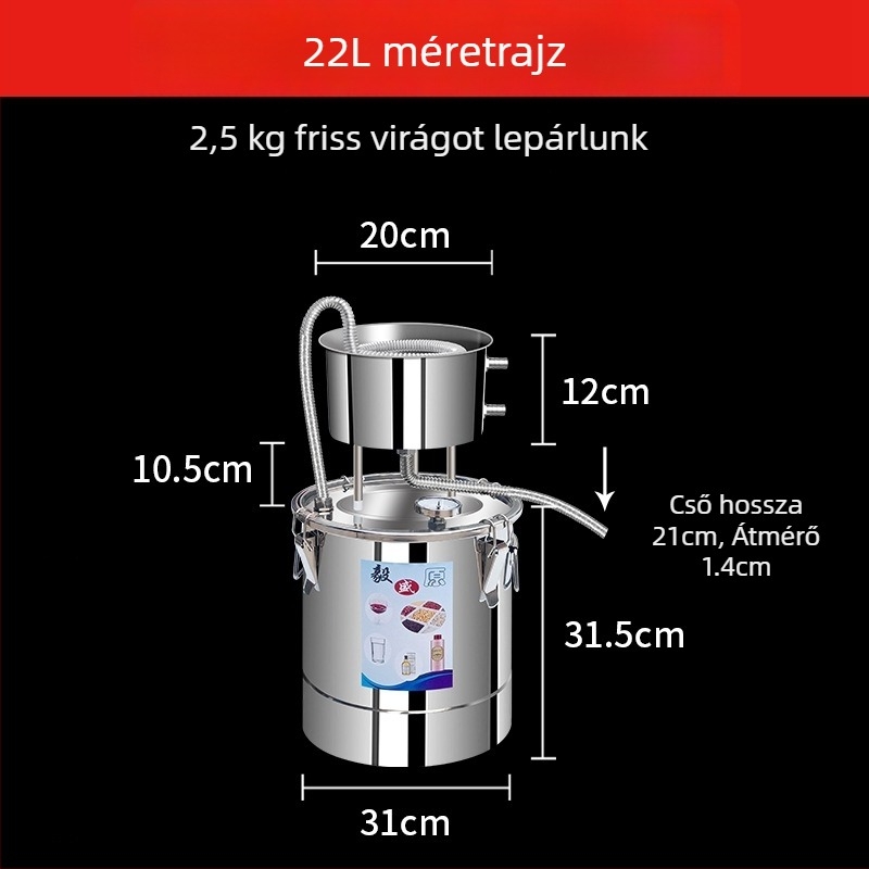 Kompakt otthoni desztilláló – kis méretű desztillációs berendezés