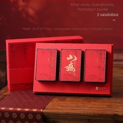 Prémium üres teás doboz rock tea számára, fekete és fehér tea számára, 250 g kapacitás