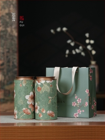 Kerek fémdobozos teás doboz, 0,5 lb kapacitású, fekete, zöld és jázmin tea számára, üres ajándékdoboz