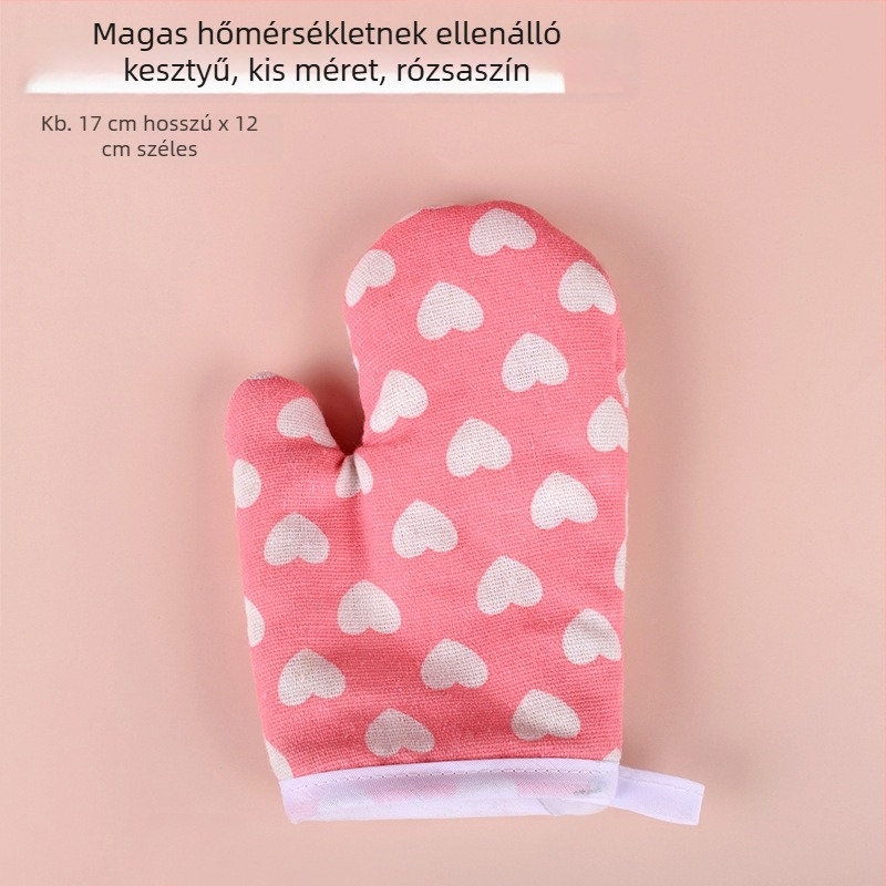 Hőálló kesztyű sütéshez és grillhez, vastag szigeteléssel, konyhában, sütőben és mikrohullámú sütőben