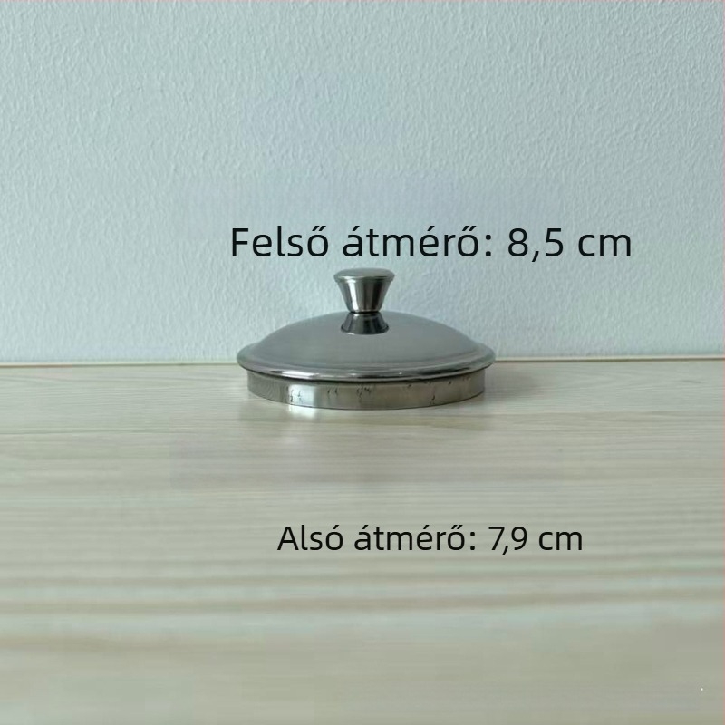 304 rozsdamentes acél pohár-/bögrefedél, univerzális fedél teához és pohárhoz, körkörös porvédett fedél, tartós és ütésálló
