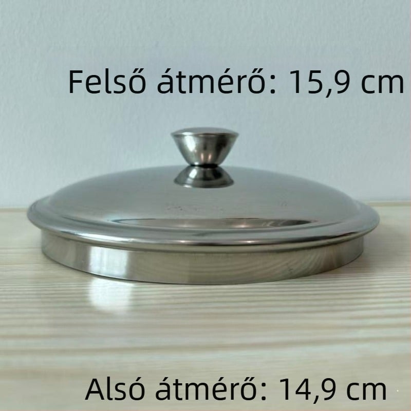 304 rozsdamentes acél pohár-/bögrefedél, univerzális fedél teához és pohárhoz, körkörös porvédett fedél, tartós és ütésálló