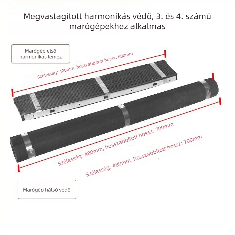 Gumírozott accordion panellel ellátott toronyfúró gép védőburkolat, pajzs a szilánkok és kábelrögzítő klipsz