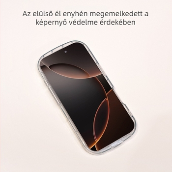 Gradient ovális tok Apple iPhone 16 Pro Max‑hoz – lila, pánttal, ütésálló, mágneses zárás, 16-os sorozat