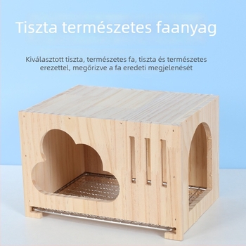 Légáteresztő papagájfészek, kis fa ház, hűs madárfészek, esztétikus alvófészek, nyárra alkalmas papagájok számára, univerzális madárketrec dekoráció