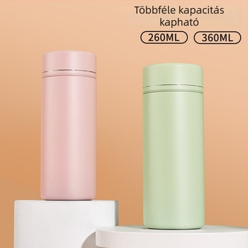 Kompakt hőszigetelt termosz nők számára, hordozható zsebméretű pohár 316L rozsdamentes acélból