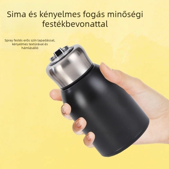 316 rozsdamentes acél mini termosz pohár, aranyos dizájn, diákoknak, hordozható zsebméretű, kültéri használatra