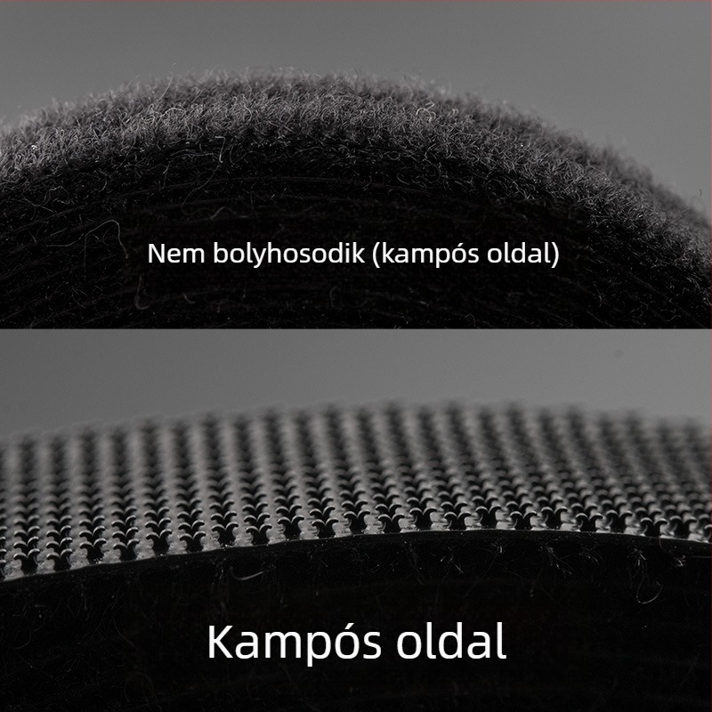 Öntapadós, kétoldalas Velcro-kábelkötegelő szalag optikai és adatkábelek rendezésére
