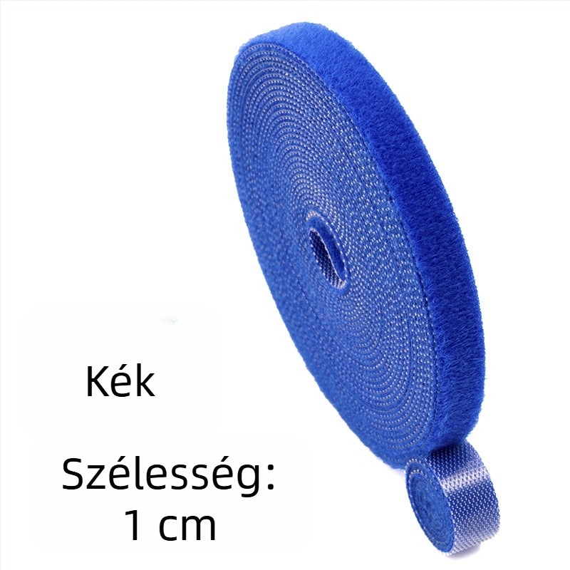 Öntapadós, kétoldalas Velcro-kábelkötegelő szalag optikai és adatkábelek rendezésére
